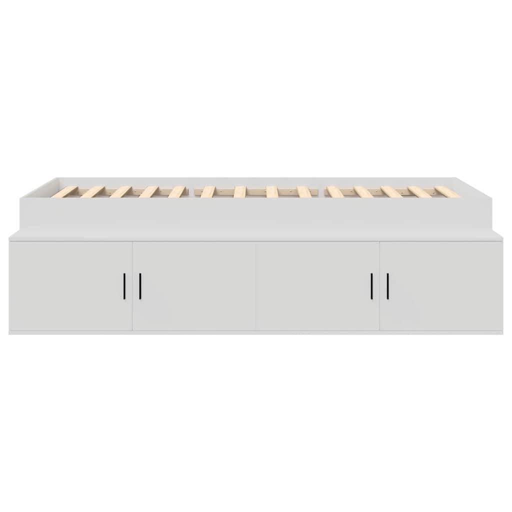 Σκελετός Κρεβατιού Λευκό 90 x 200 cm Επεξεργασμένο ξύλο