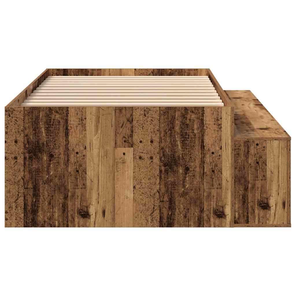 Σκελετός Κρεβατιού Παλιό Ξύλο 90 x 190 cm Επεξεργασμένο ξύλο