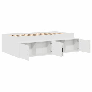 Σκελετός Κρεβατιού Λευκό 70 x 190 cm Επεξεργασμένο Ξύλο