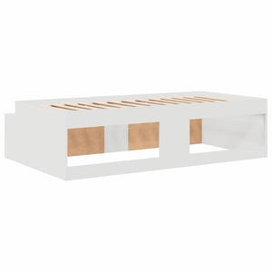 Σκελετός Κρεβατιού Λευκό 70 x 190 cm Επεξεργασμένο Ξύλο