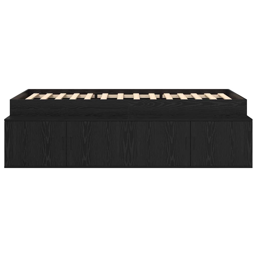 Σκελετός Κρεβατιού Μαύρη Οξυά 70 x 190 cm Επεξεργασμένο ξύλο