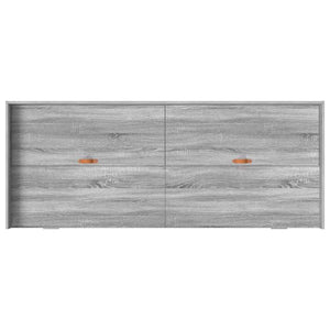 Σκελετός Κρεβατιού Γκρίζο Σονομα 80 x 200 cm Επεξεργασμένο Ξύλο