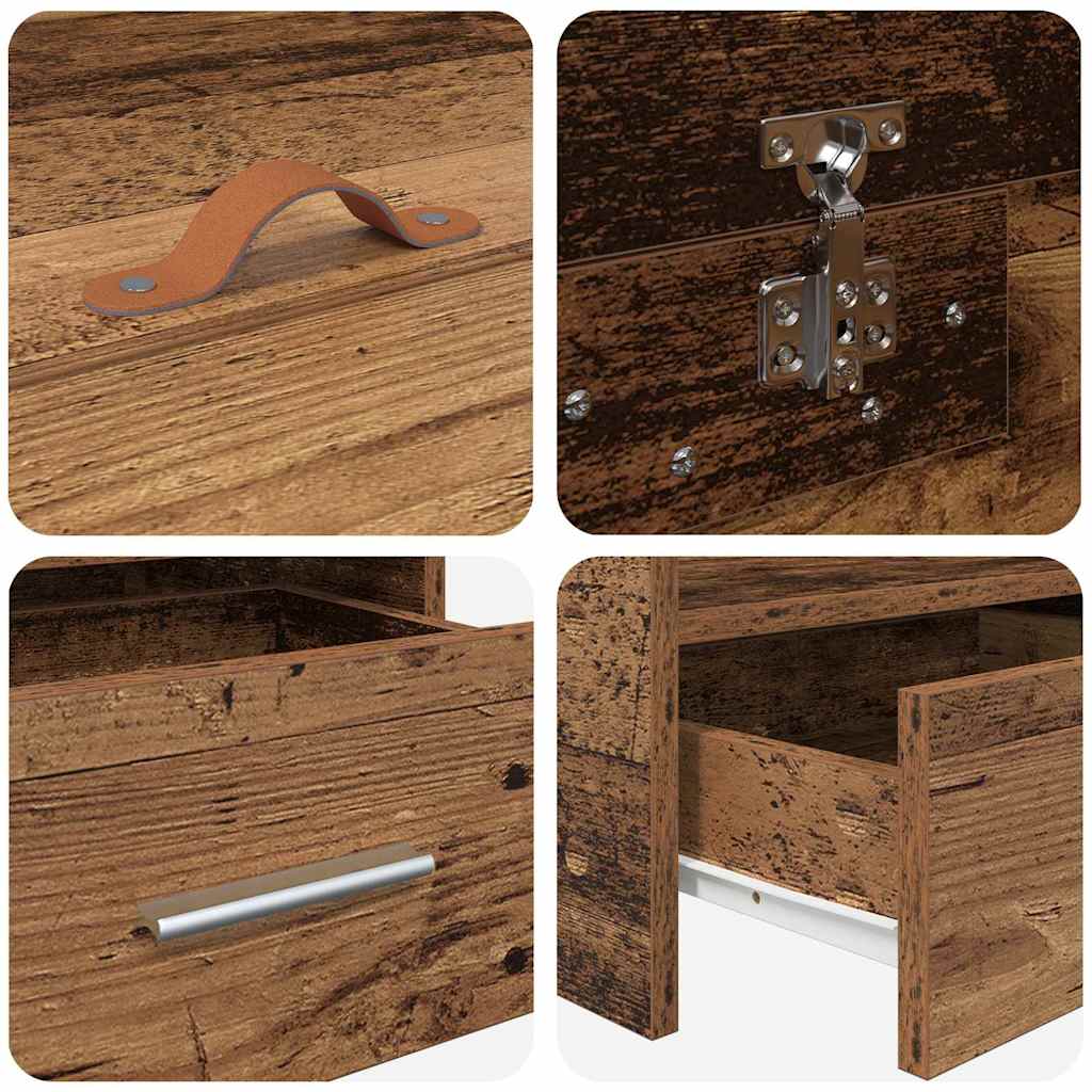 Σκελετός Κρεβατιού Παλιό Ξύλο 80 x 200 cm Επεξεργασμένο ξύλο