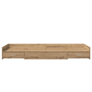 Σκελετός Κρεβατιού Artisan Oak 80 x 200 cm Επεξεργασμένο Ξύλο
