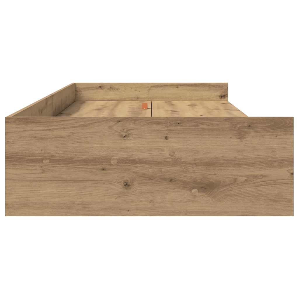 Σκελετός Κρεβατιού Artisan Oak 80 x 200 cm Επεξεργασμένο ξύλο