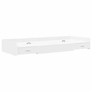 Σκελετός Κρεβατιού Λευκό 90 x 190 cm Επεξεργασμένο Ξύλο