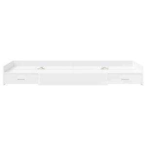 Σκελετός Κρεβατιού Λευκό 90 x 190 cm Επεξεργασμένο Ξύλο