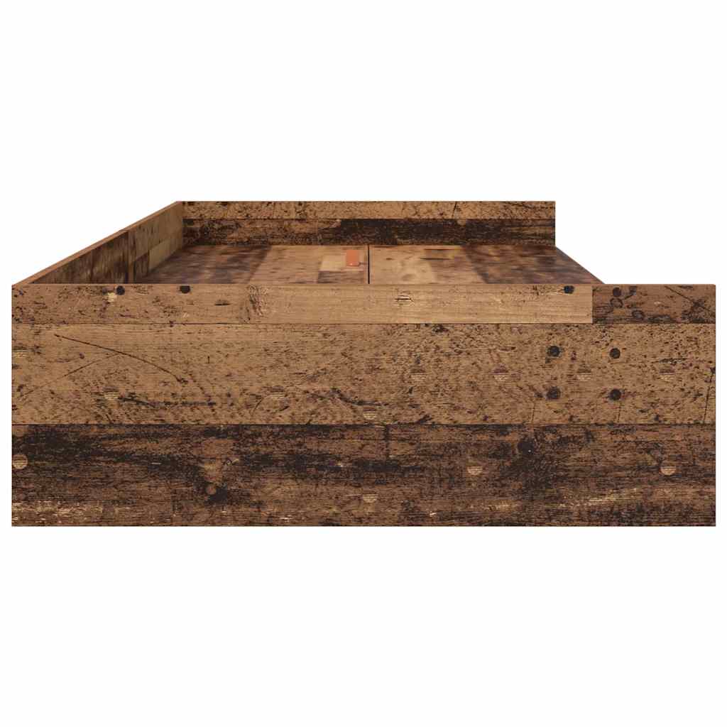 Σκελετός Κρεβατιού Παλιό Ξύλο 90 x 190 cm Επεξεργασμένο ξύλο