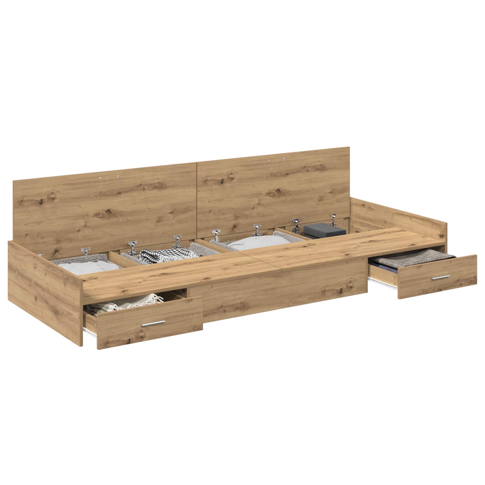 Σκελετός Κρεβατιού Artisan Oak 75 x 190 cm Επεξεργασμένο ξύλο