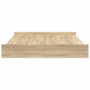 Κρεβάτι με αποθηκευτικό χώρο Δρύς Sonoma 200 x 200 cm - Pakobazaar