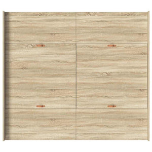 Κρεβάτι με αποθηκευτικό χώρο Δρύς Sonoma 200 x 200 cm - Pakobazaar