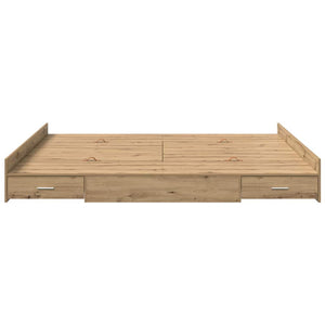 Κρεβάτι με αποθηκευτικό χώρο με πόρτα Artisan Oak 200 x 200 cm