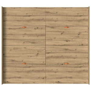 Κρεβάτι με αποθηκευτικό χώρο με πόρτα Artisan Oak 200 x 200 cm