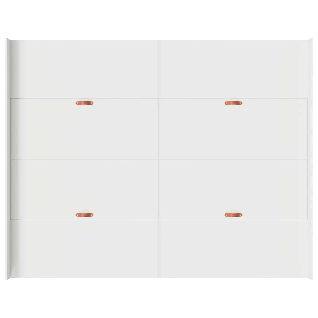 Κρεβάτι με αποθηκευτικό χώρο με κεφαλάρι Λευκό 150 x 200 cm