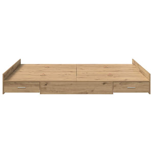 Κρεβάτι με αποθηκευτικό χώρο με πόρτα Artisan Oak 140 x 200 cm