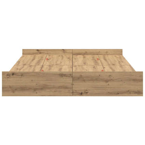 Κρεβάτι με αποθηκευτικό χώρο με πόρτα Artisan Oak 140 x 200 cm