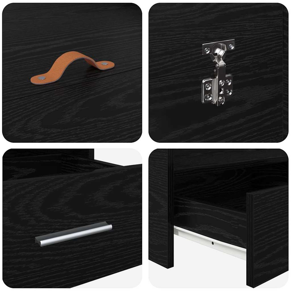 Κρεβάτι με αποθηκευτικό χώρο με συρτάρι Μαύρη Οξυά 120 x 200 cm