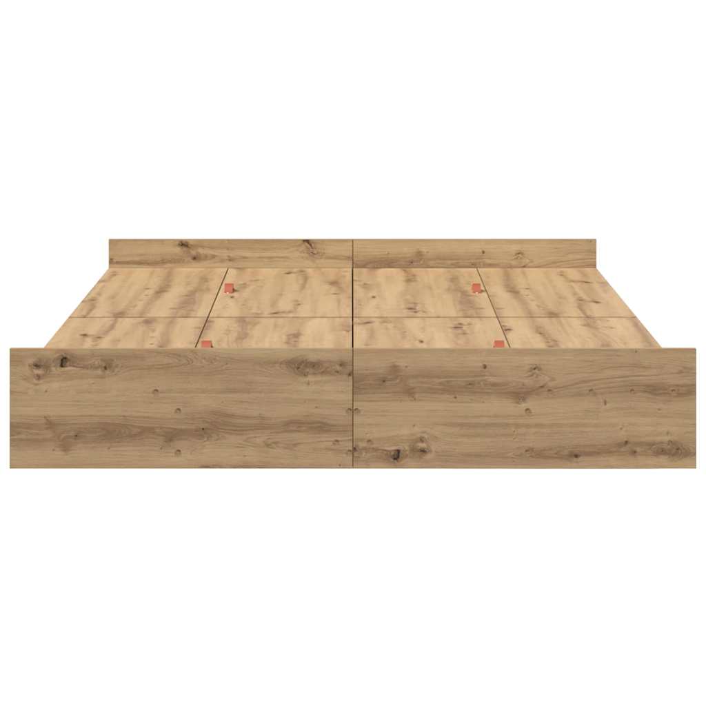 Κρεβάτι με αποθηκευτικό χώρο Artisan Oak 140 x 190 cm