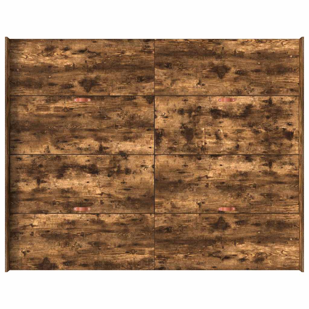 Κρεβάτι με αποθηκευτικό χώρο Καπνιστό Δρύς 135 x 190 cm