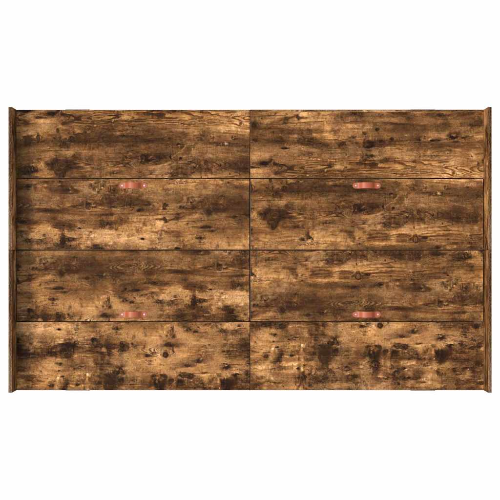 Κρεβάτι με αποθηκευτικό χώρο Καπνιστό Δρύς 120 x 190 cm