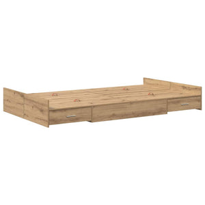 Κρεβάτι με αποθηκευτικό χώρο με πόρτα Artisan Oak 120 x 190 cm
