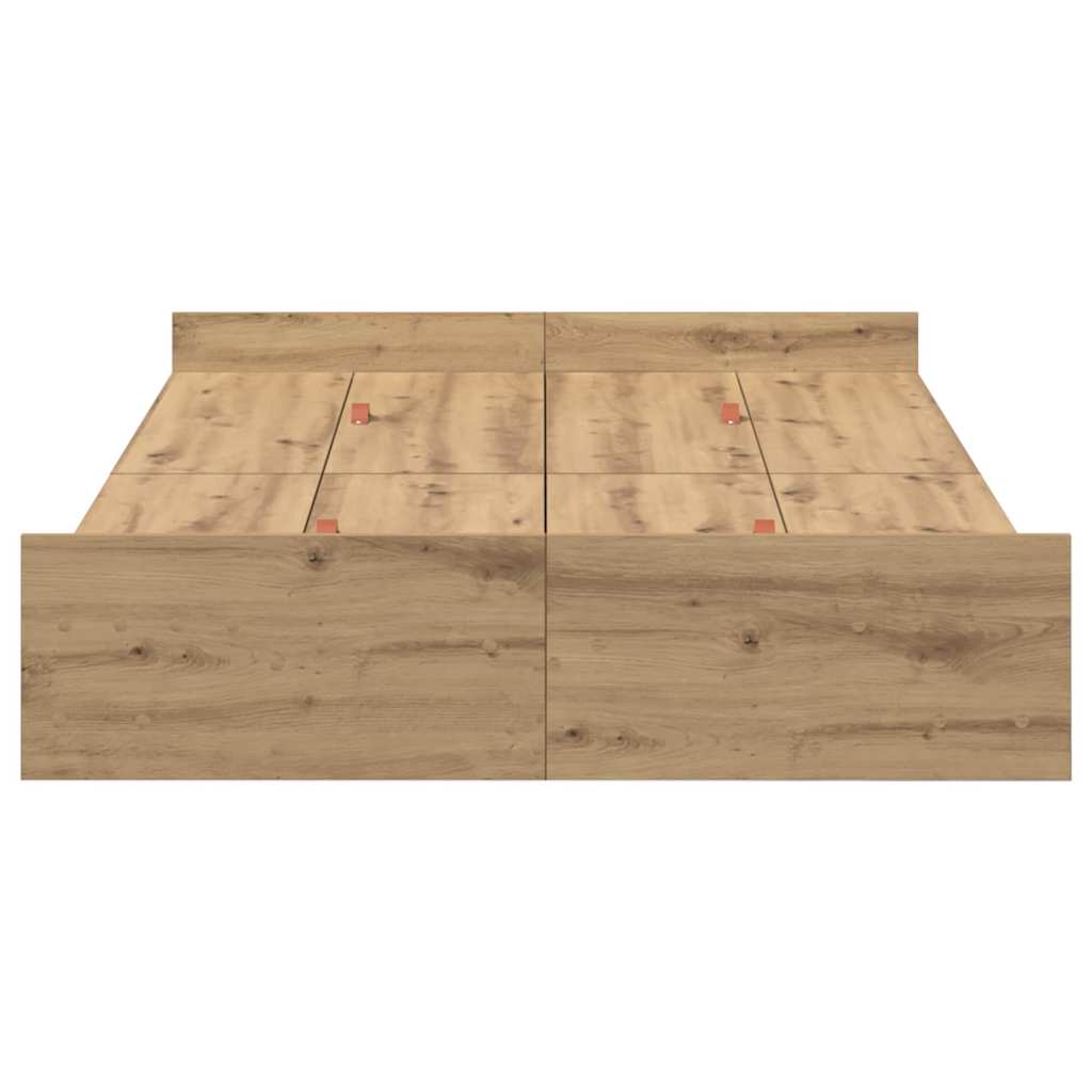 Κρεβάτι με αποθηκευτικό χώρο Artisan Oak 120 x 190 cm