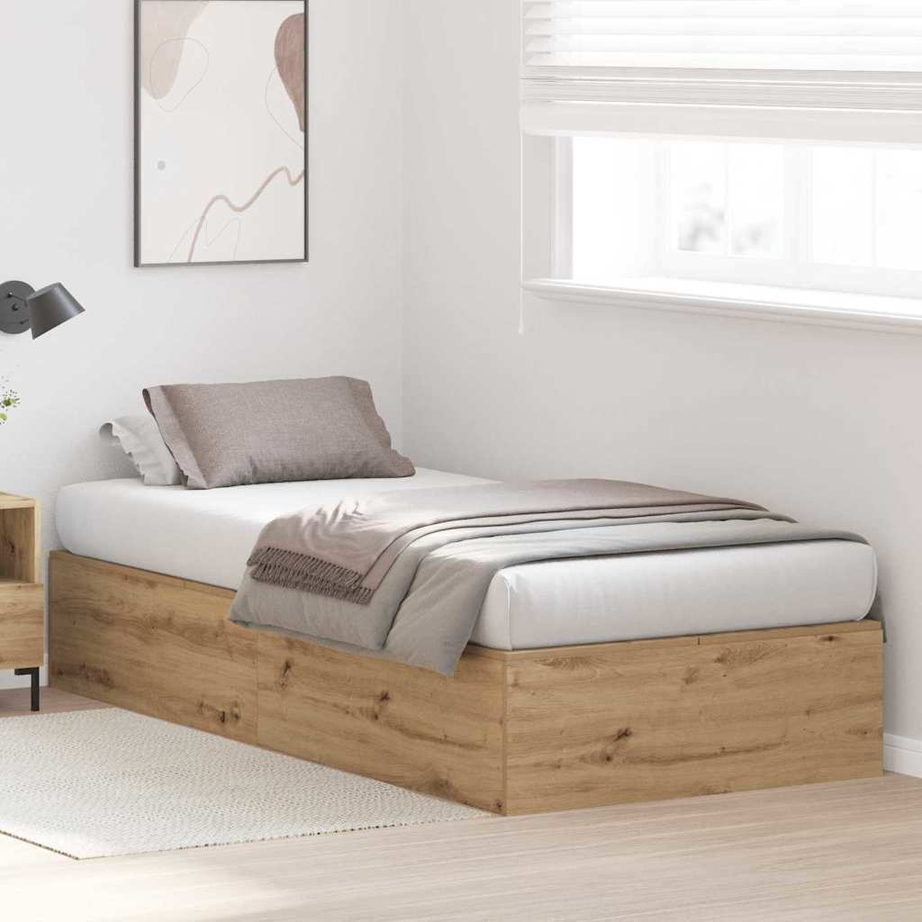 Κρεβάτι με αποθηκευτικό χώρο Artisan Oak 100 x 200 cm