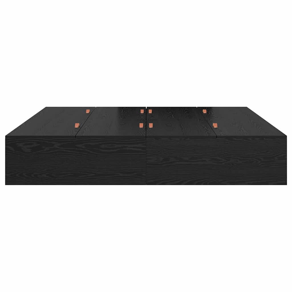 Κρεβάτι με αποθηκευτικό χώρο Μαύρη Οξυά 200 x 200 cm