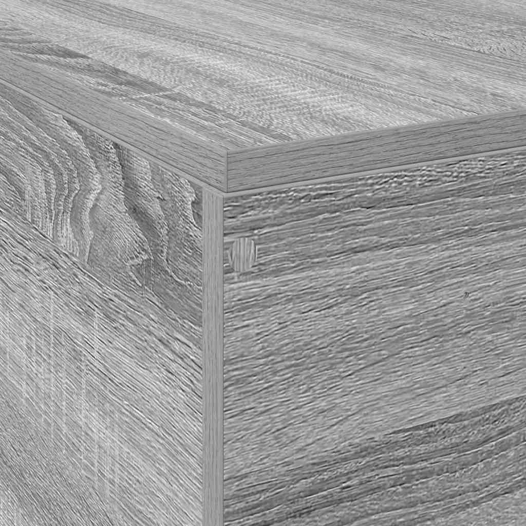 Κρεβάτι με αποθηκευτικό χώρο Γκρίζο Σονομα 200 x 200 cm