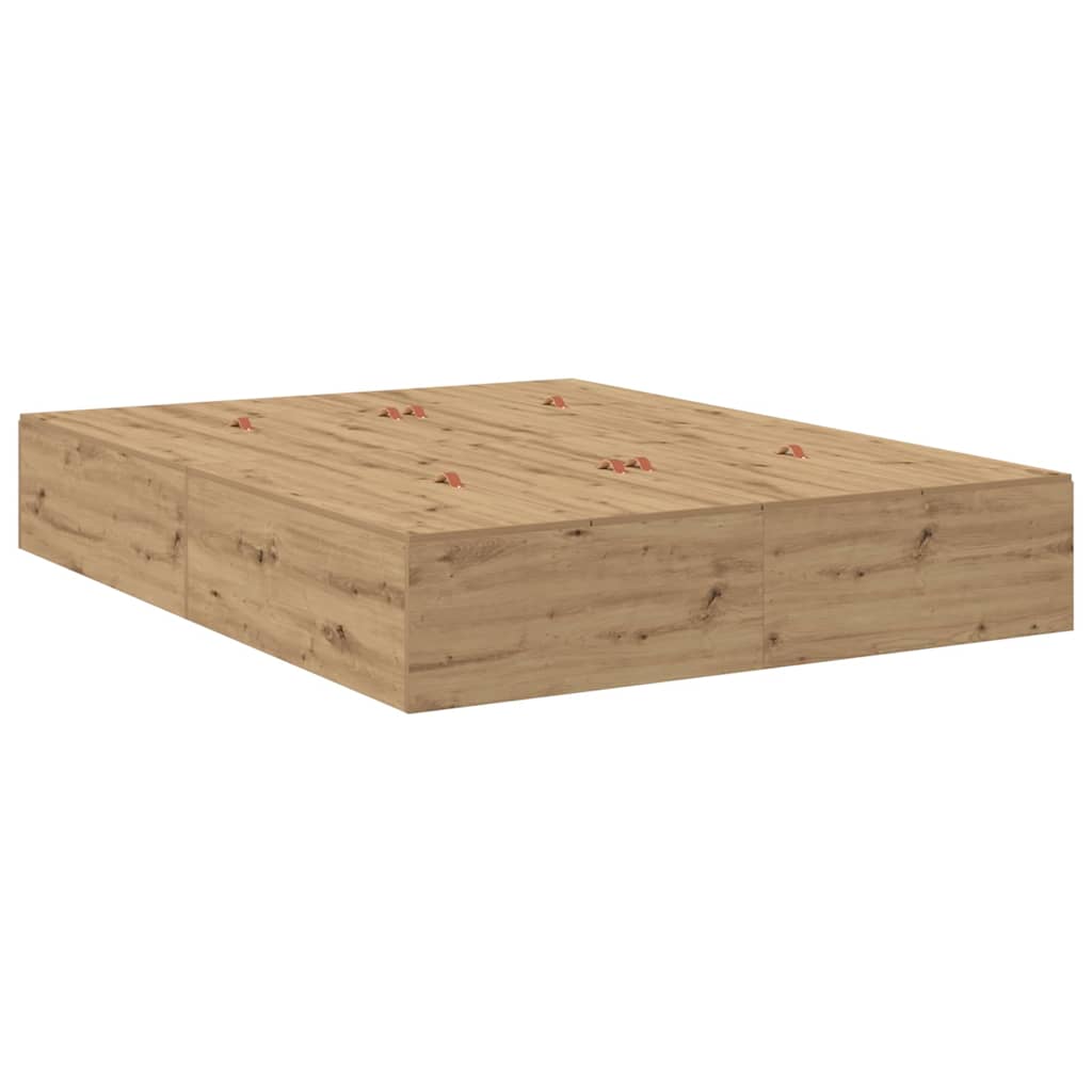 Κρεβάτι με αποθηκευτικό χώρο Artisan Oak 150 x 200 cm