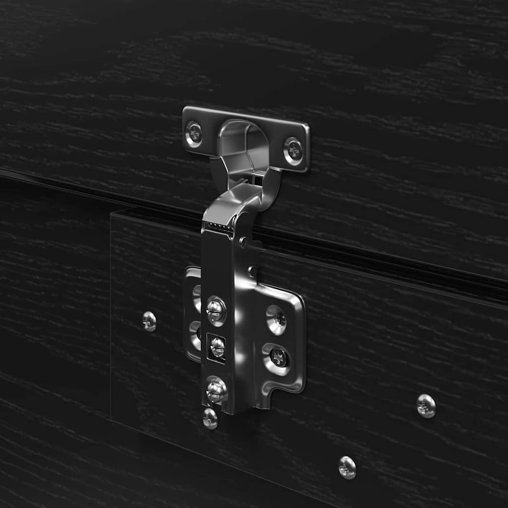 Κρεβάτι με αποθηκευτικό χώρο Μαύρη Οξυά 160 x 200 cm