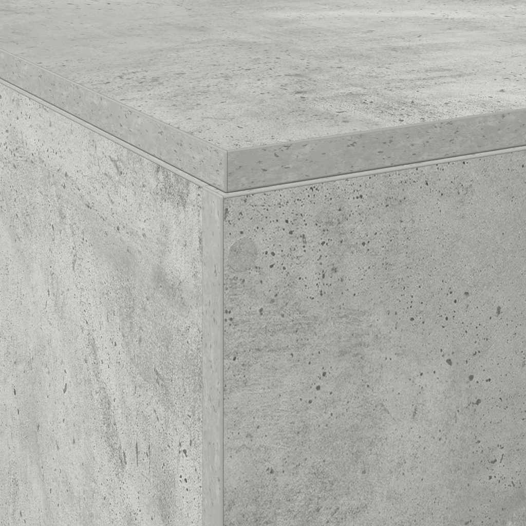 Κρεβάτι με αποθηκευτικό χώρο Σκυρόδεμα Γκρι 140 x 190 cm