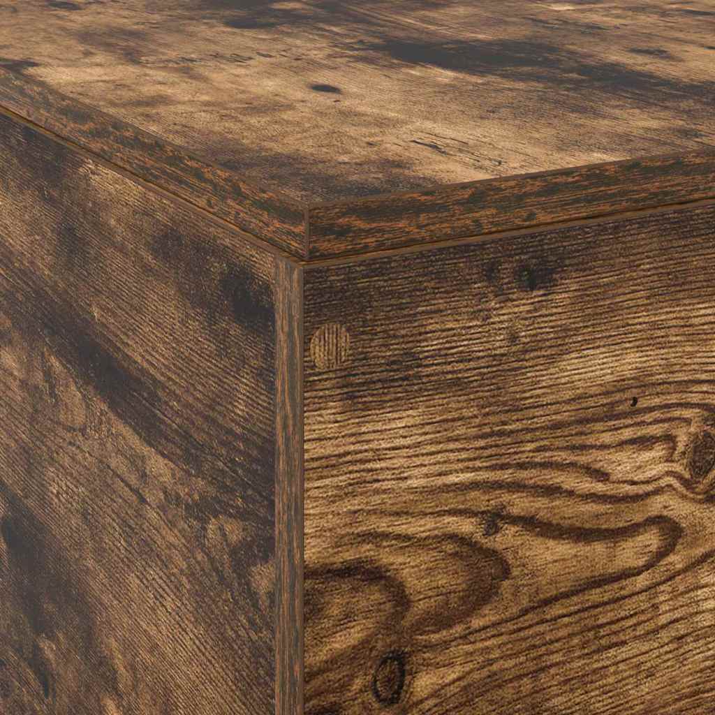 Κρεβάτι με αποθηκευτικό χώρο Καπνιστό Δρύς 140 x 190 cm