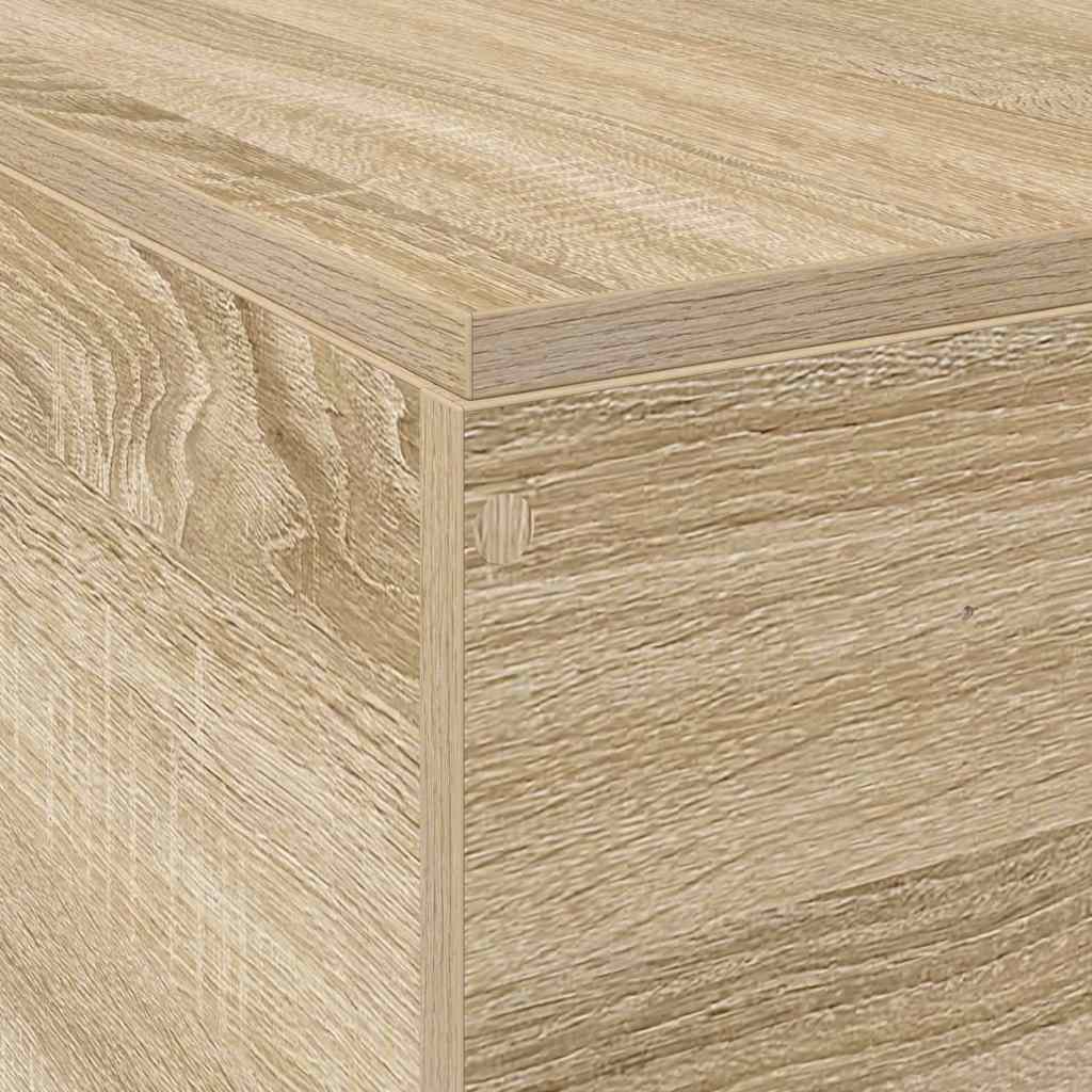 Κρεβάτι με αποθηκευτικό χώρο Δρύς Sonoma 135 x 190 cm