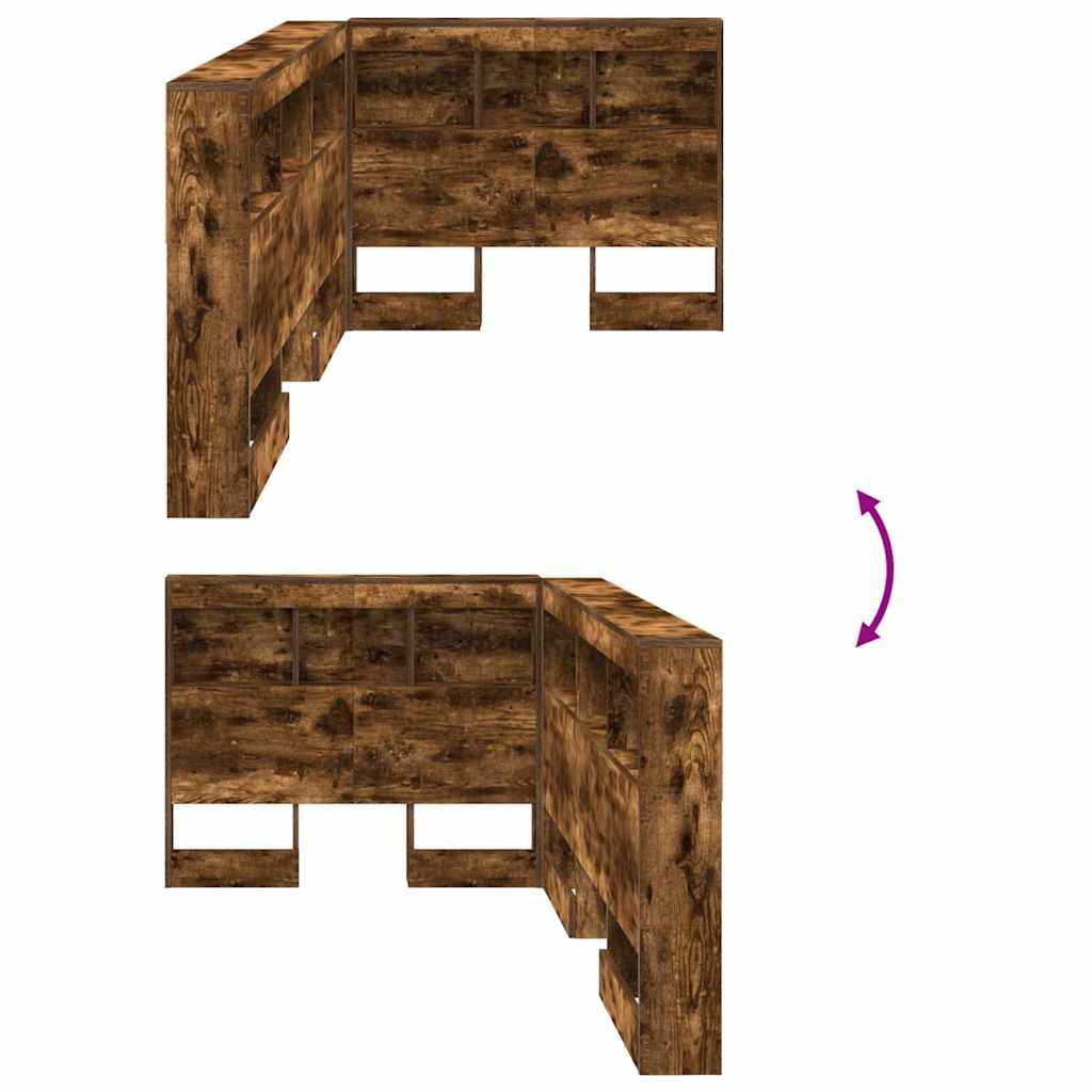 Κεφαλάρι Αποθήκης Καπνιστό Δρύς 80 cm Επεξεργασμένο ξύλο