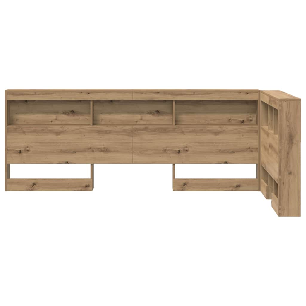 Κεφαλάρι Αποθήκης με ράφι Artisan Oak 90 cm Επεξεργασμένο ξύλο - Pakobazaar