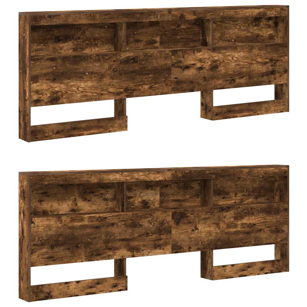 Κεφαλάρι Αποθήκης Καπνιστό Δρύς 200 cm Επεξεργασμένο ξύλο