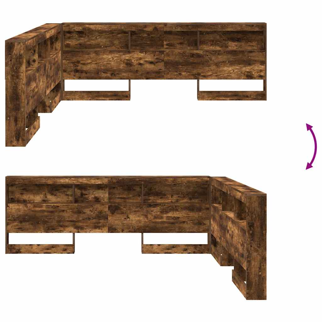 Κεφαλάρι Αποθήκης Καπνιστό Δρύς 200 cm Επεξεργασμένο ξύλο