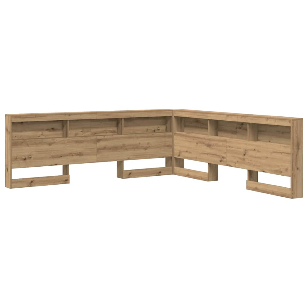 Κεφαλάρι Αποθήκης με ράφι Artisan Oak 200 cm Επεξεργασμένο ξύλο
