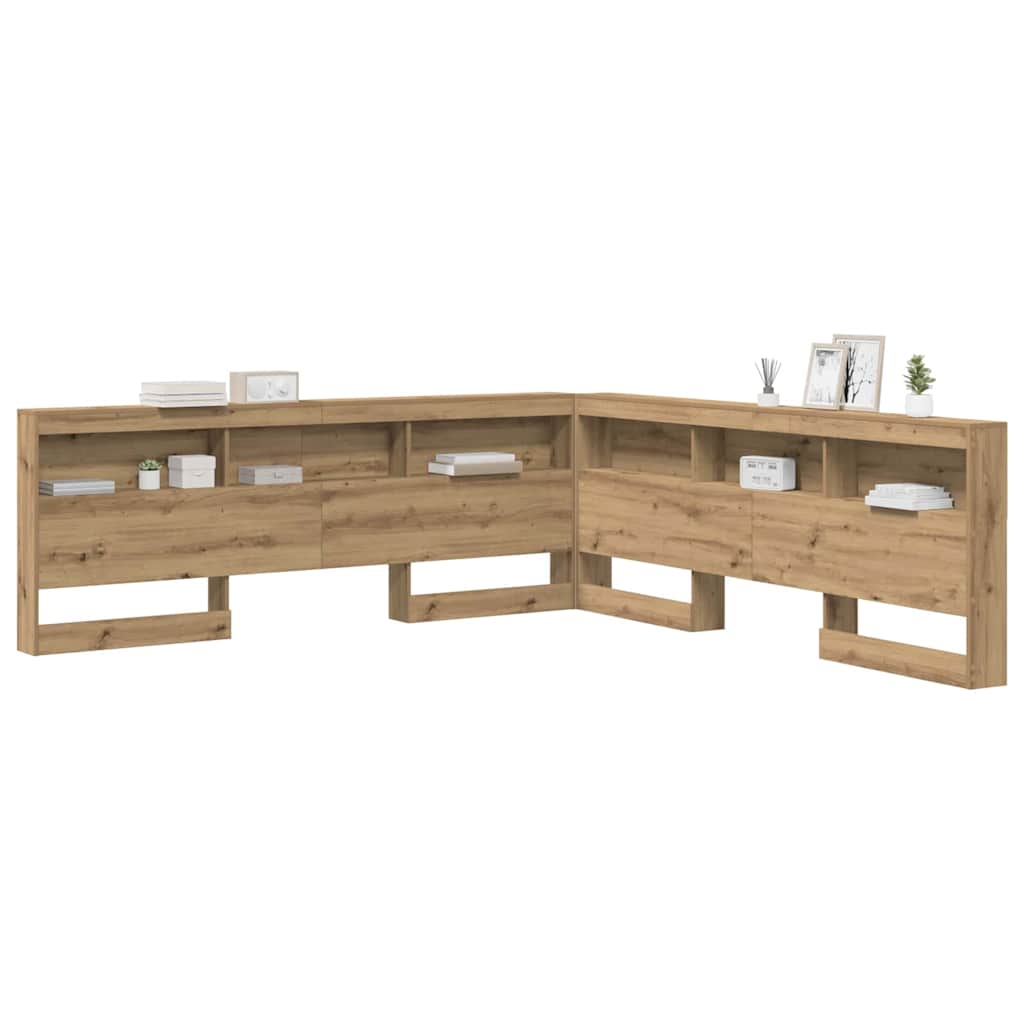 Κεφαλάρι Αποθήκης με ράφι Artisan Oak 200 cm Επεξεργασμένο ξύλο