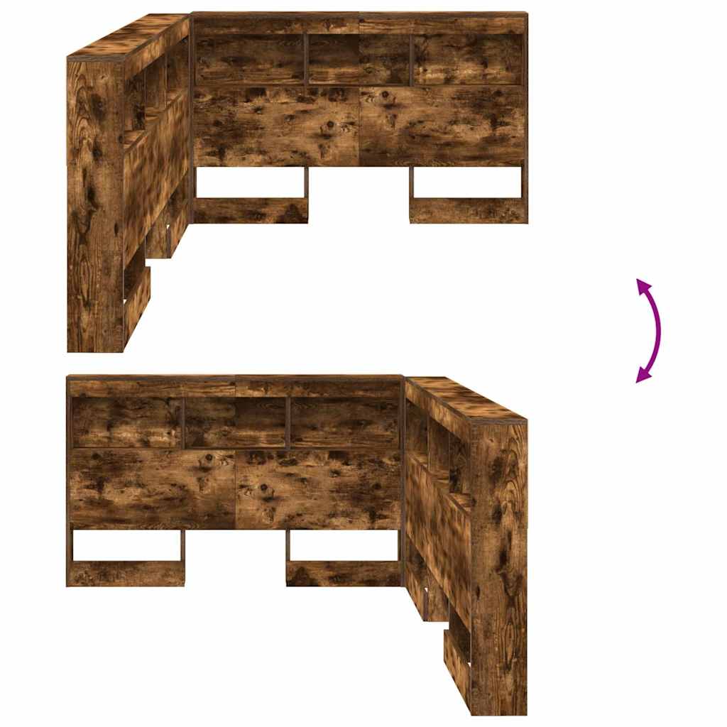 Κεφαλάρι Αποθήκης Καπνιστό Δρύς 120 cm Επεξεργασμένο ξύλο