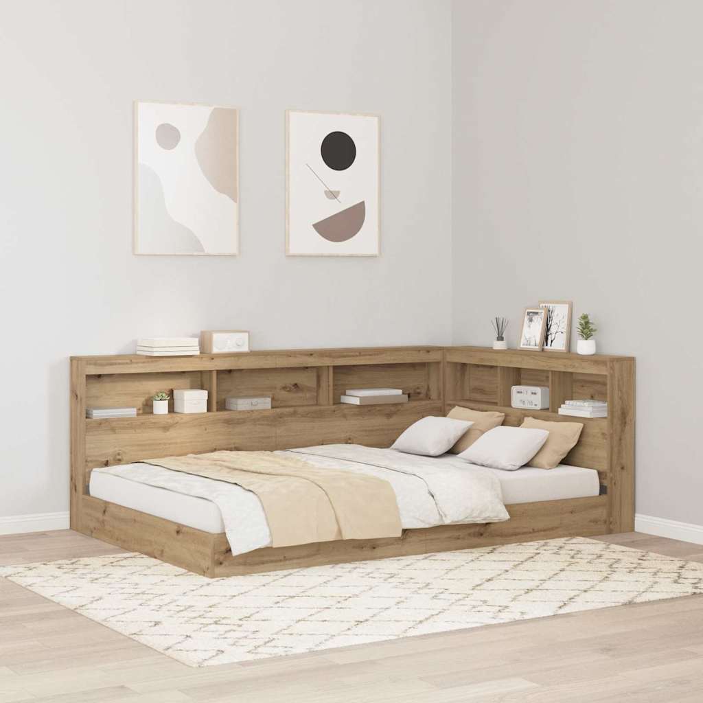Κεφαλάρι Αποθήκης με ράφι Artisan Oak 120 cm Επεξεργασμένο ξύλο - Pakobazaar