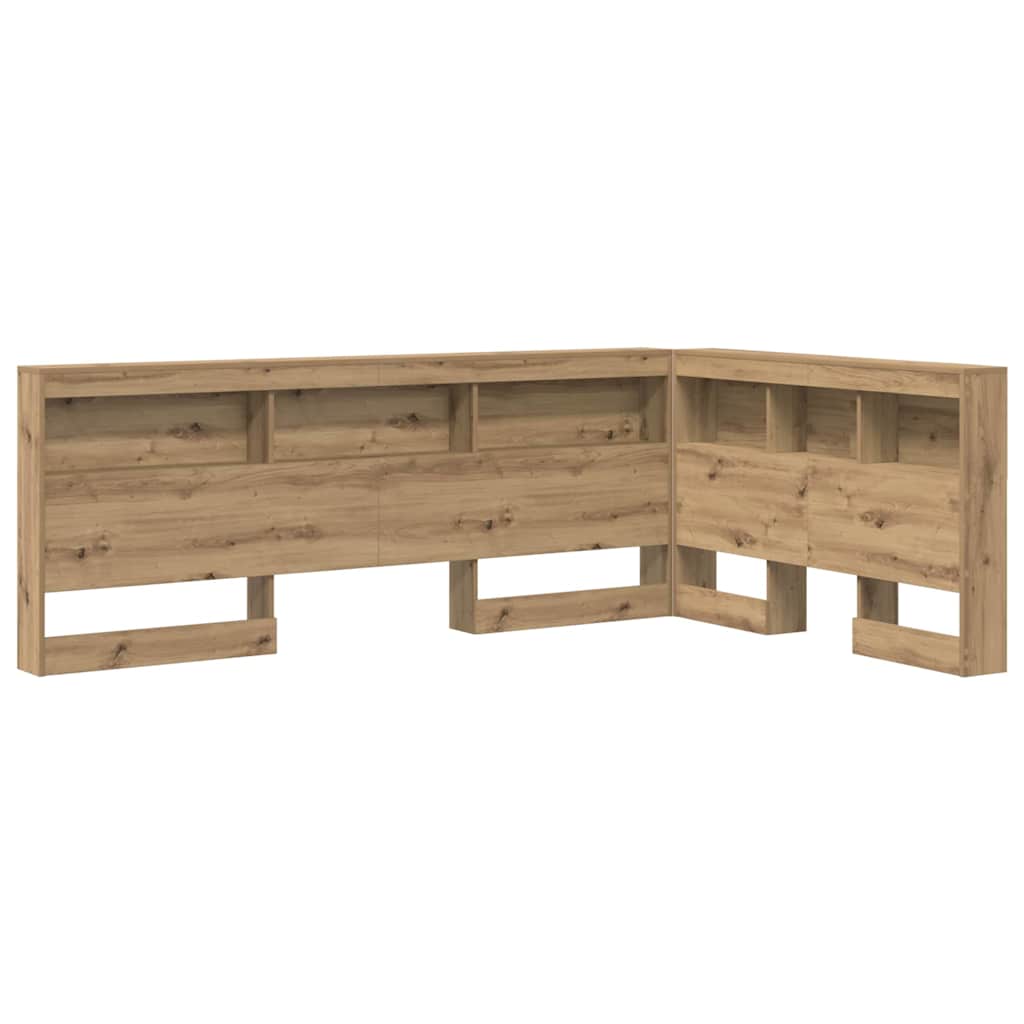 Κεφαλάρι Αποθήκης με ράφι Artisan Oak 120 cm Επεξεργασμένο ξύλο - Pakobazaar
