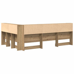 Κεφαλάρι Αποθήκης με ράφι Artisan Oak 120 cm Επεξεργασμένο ξύλο - Pakobazaar