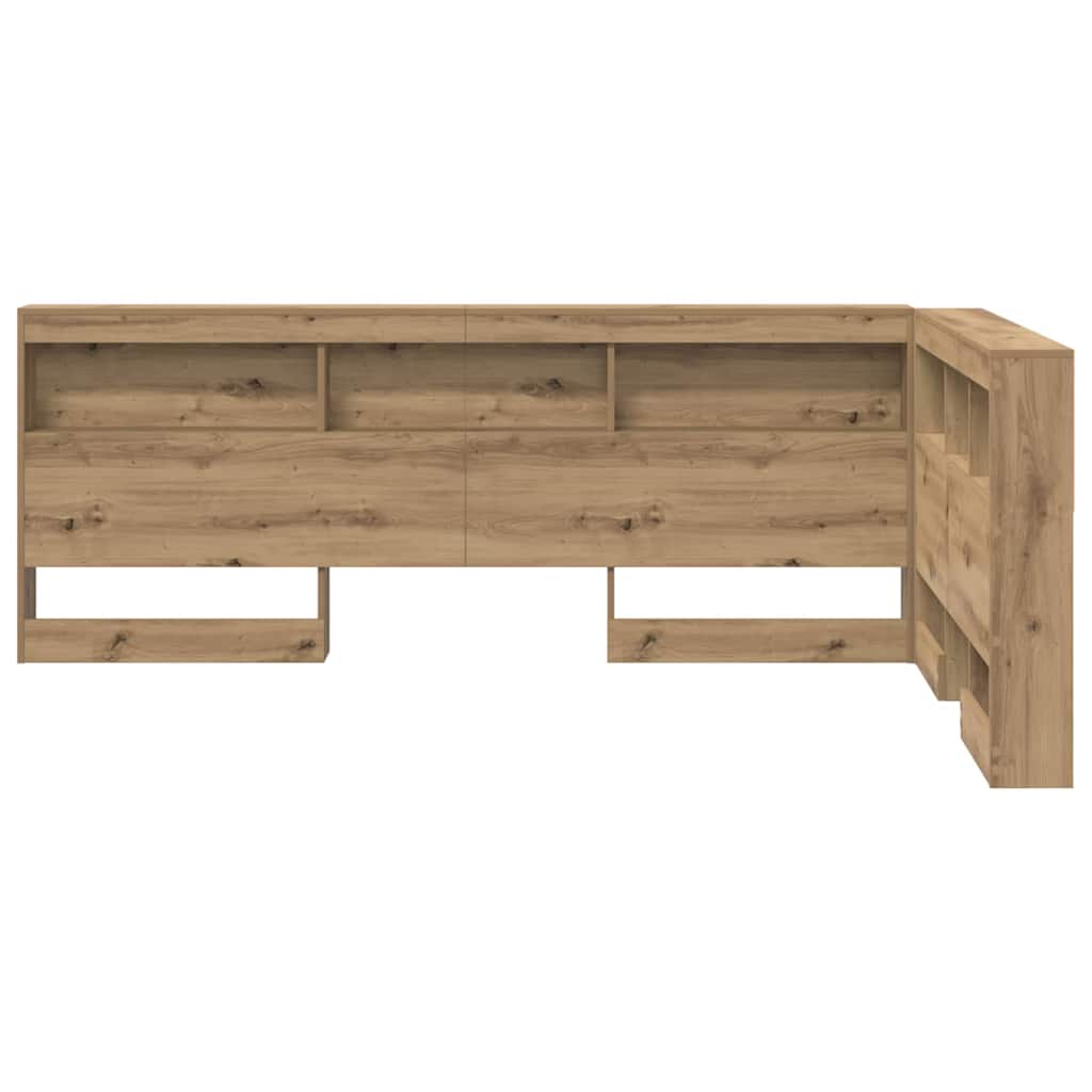 Κεφαλάρι Αποθήκης με ράφι Artisan Oak 120 cm Επεξεργασμένο ξύλο - Pakobazaar