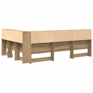 Κεφαλάρι Αποθήκης με ράφι Artisan Oak 160 cm Επεξεργασμένο ξύλο - Pakobazaar