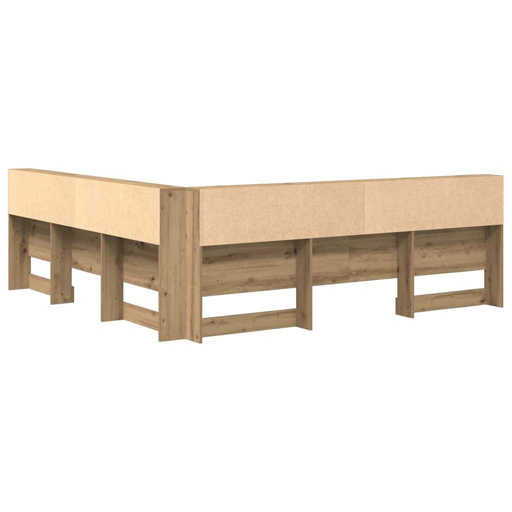 Κεφαλάρι Αποθήκης με ράφι Artisan Oak 180 cm Επεξεργασμένο ξύλο