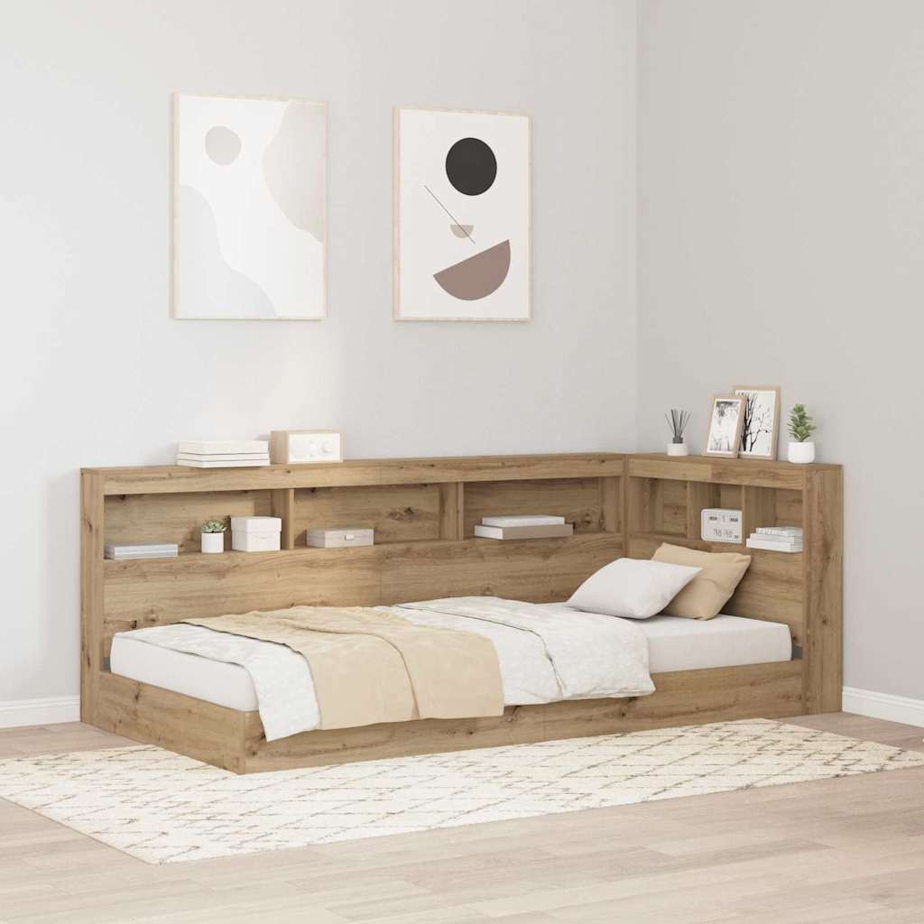 Κεφαλάρι Αποθήκης με ράφι Artisan Oak 90 cm Επεξεργασμένο ξύλο - Pakobazaar