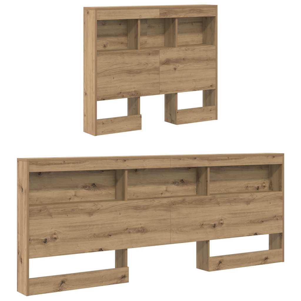 Κεφαλάρι Αποθήκης με ράφι Artisan Oak 90 cm Επεξεργασμένο ξύλο - Pakobazaar