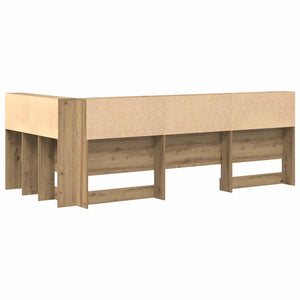 Κεφαλάρι Αποθήκης με ράφι Artisan Oak 90 cm Επεξεργασμένο ξύλο - Pakobazaar